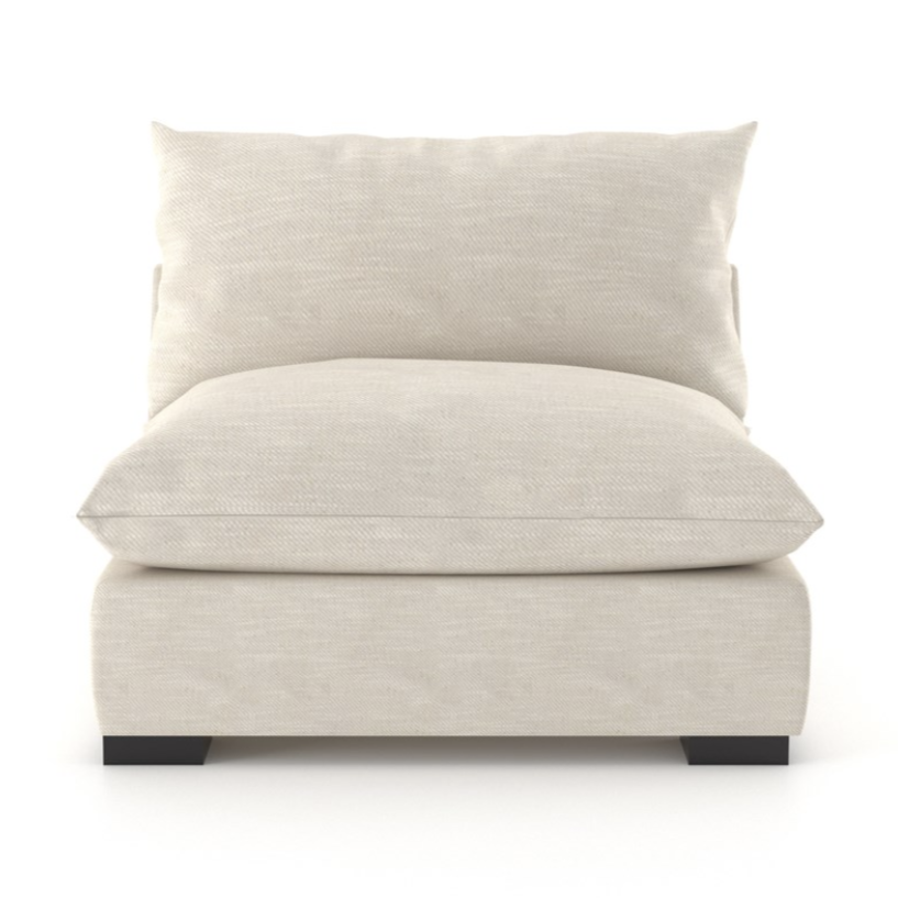 Oatmeal Plush Accent Chair