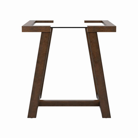 Wood and Glass Side Table