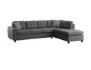 Stone Sectional, Dark Grey