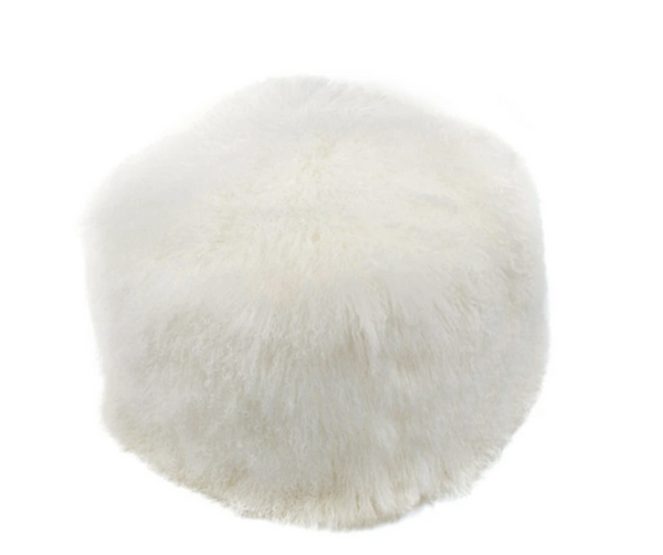 Lamb Fur Pouf