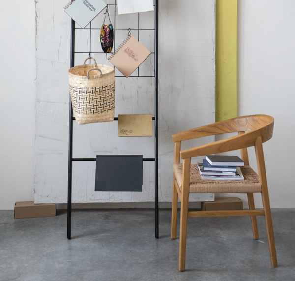 Oak and Weave Dining Chair