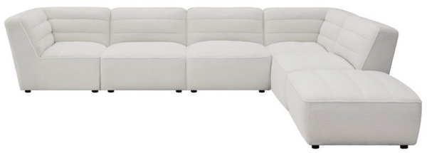 Koa Sectional, 6 piece, Cream