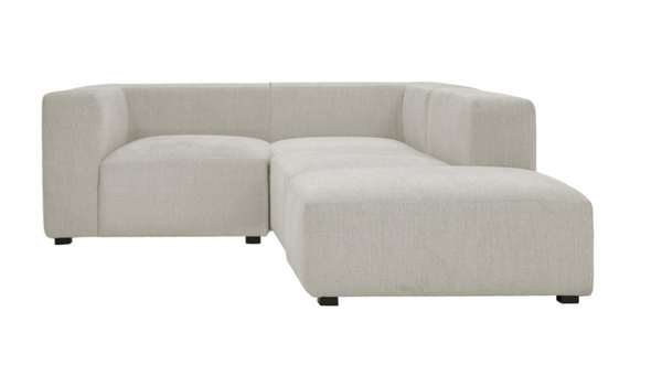 Dakota Sectional, 3 piece, Cream