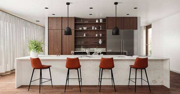 Alibi Counter Stool, Brown, set of 2