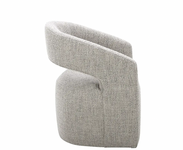Burrow Swivel Dining Chair, Grey