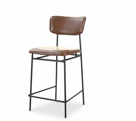 Sailor Counter Stool, Dark Brown
