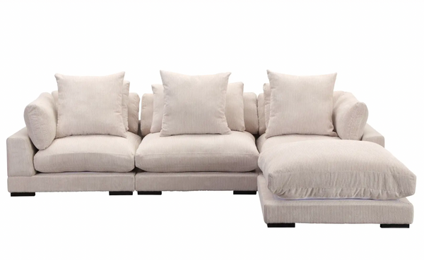 Tumble Modular Sectional, Sandy Beige