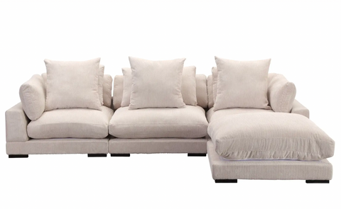 Tumble Modular Sectional, Sandy Beige