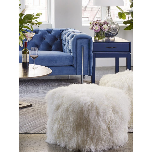 Lamb Fur Pouf