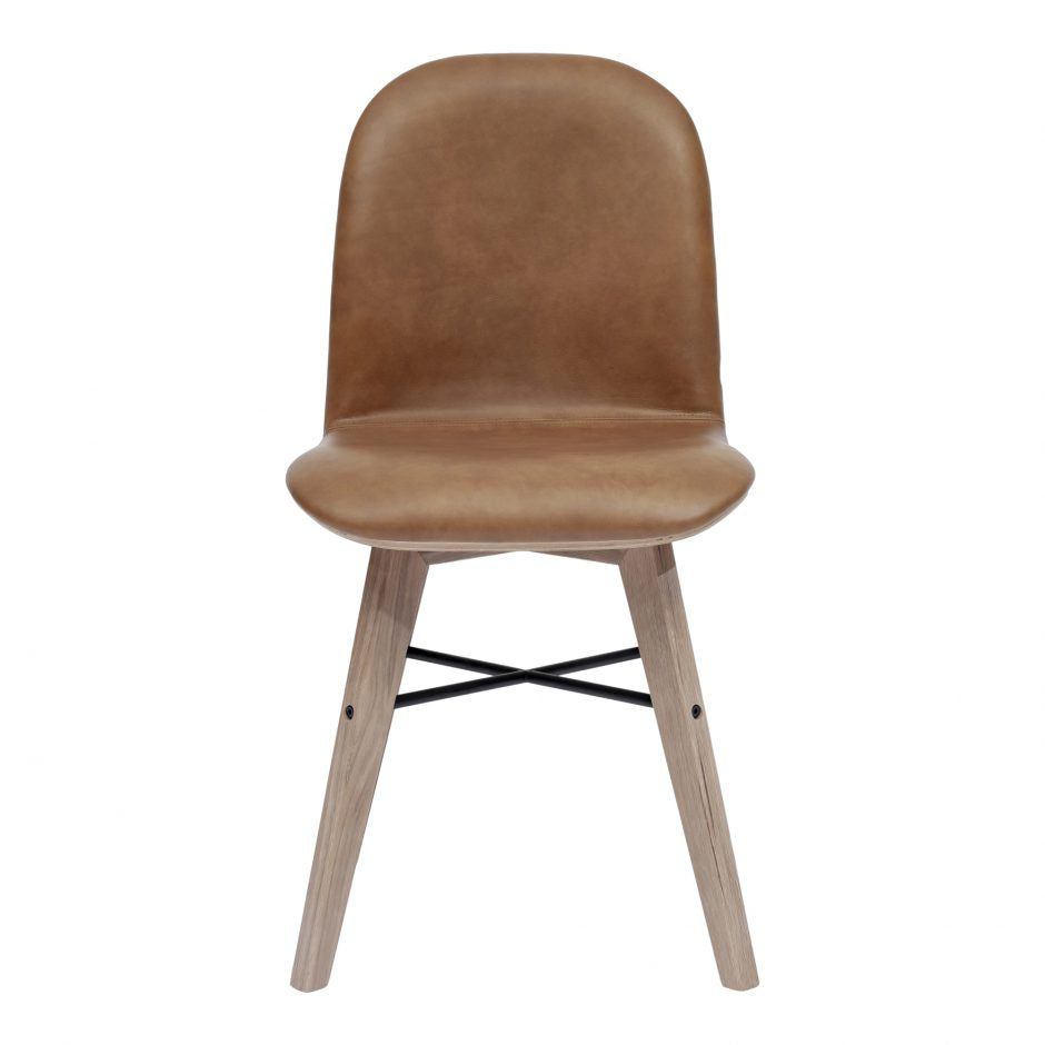 Napoli Dining Chair, Camel Leather