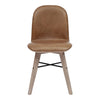 Napoli Dining Chair, Camel Leather