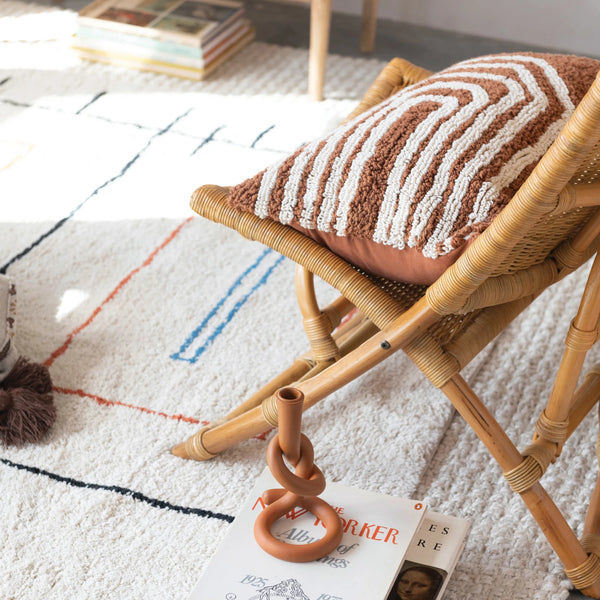 Geometric Rust Pillow (set of 2)