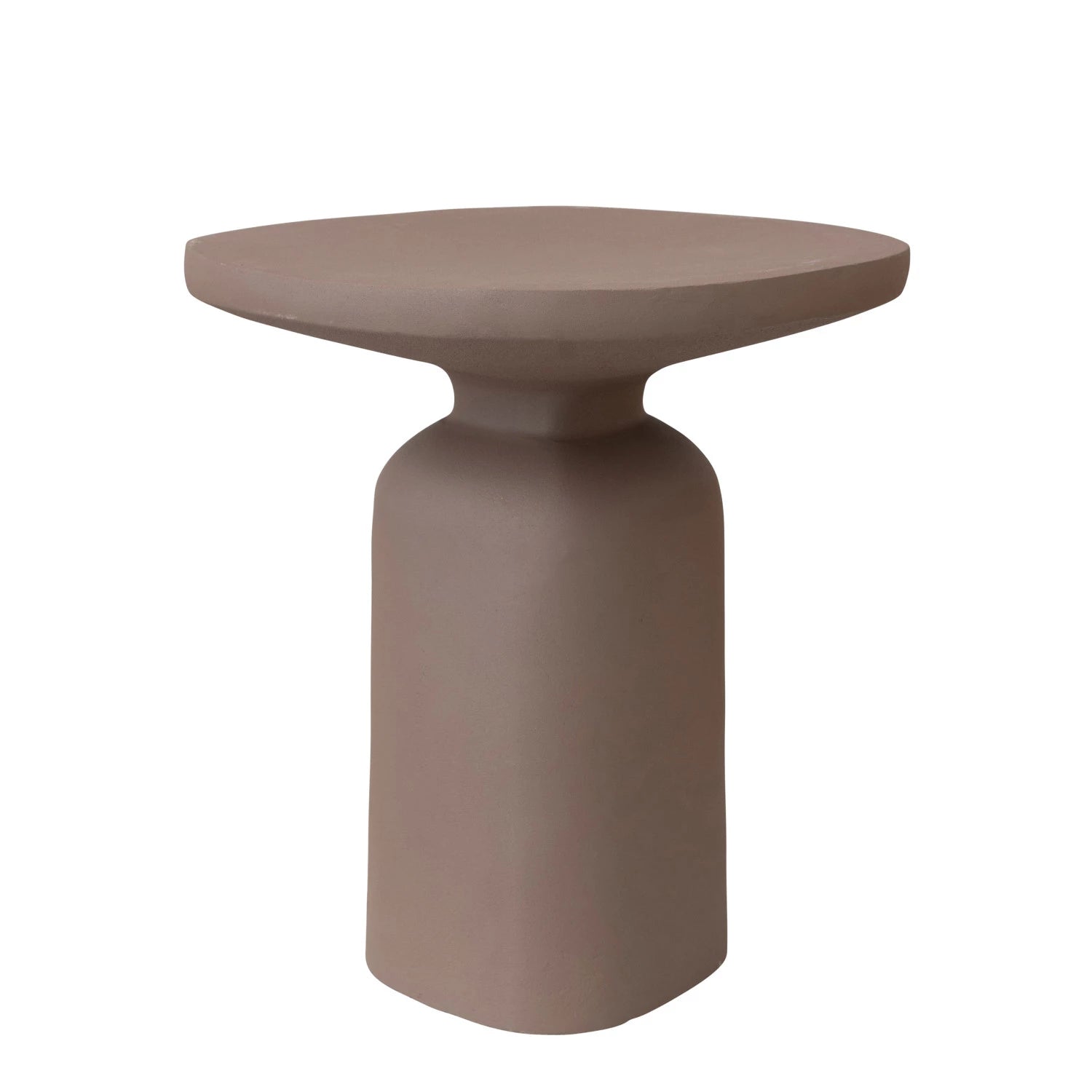 Nude Textured Side Table