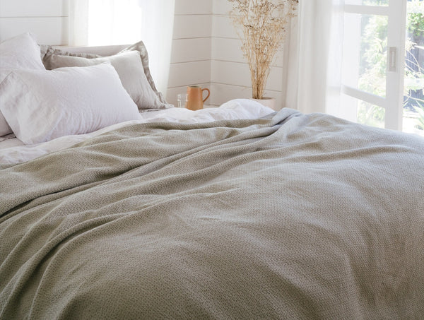 Honeycomb Organic Blanket || Coyuchi