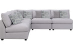 Cambria 5 Piece Sectional, Light Grey