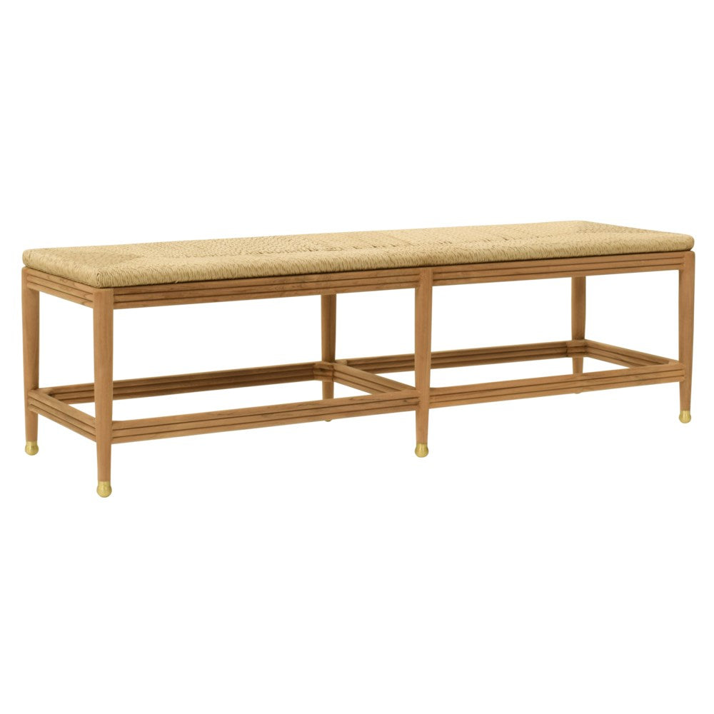 Teak and Hyacinth Bench