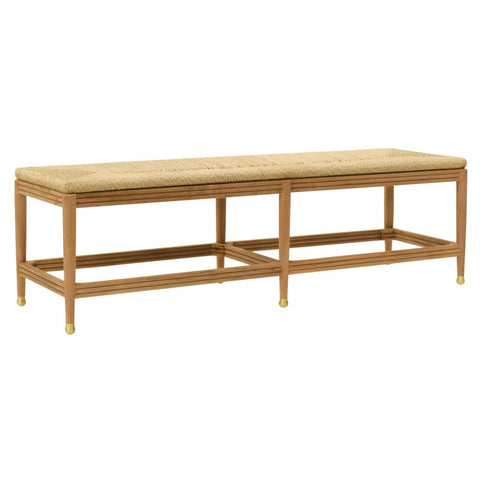 Teak and Hyacinth Bench